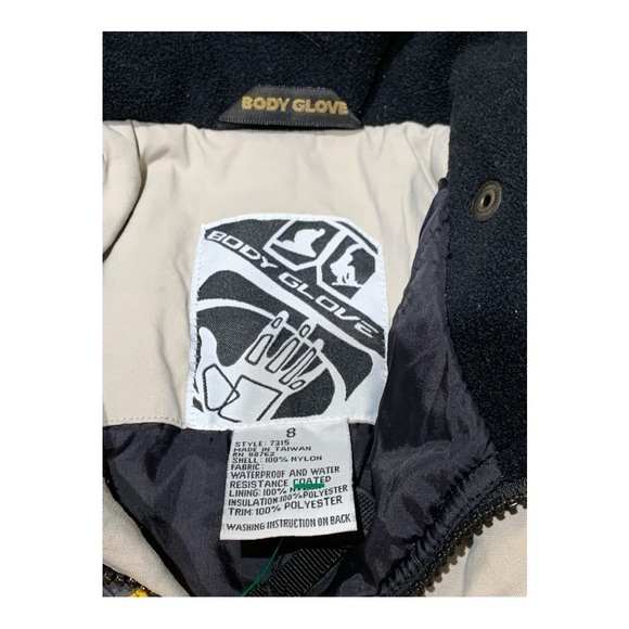 Kids Body Glove Hooded Winter Ski-Snowboard Jacket Sz 8 - Picture 8 of 8